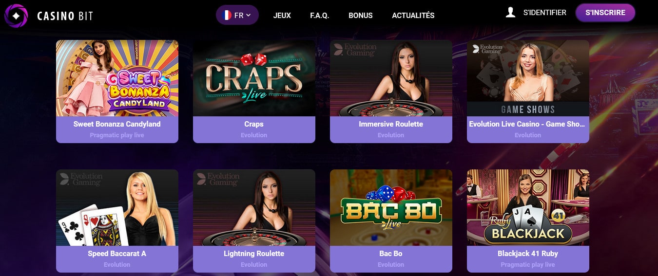 Casino Crypto CasinoBit avec croupiers en live Casino Crypto CasinoBit avec croupiers en live
